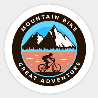 Mountain bike great adventure Sticker